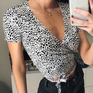 Brandy Melville Tie Wrap Top